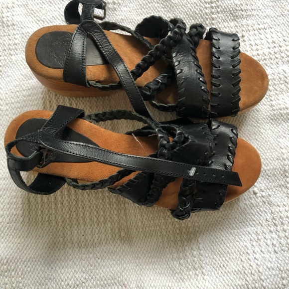 Ecote strapped leather wedge - Picture 4 of 7